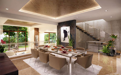 villaments in bangalore - dining room - embassy grove